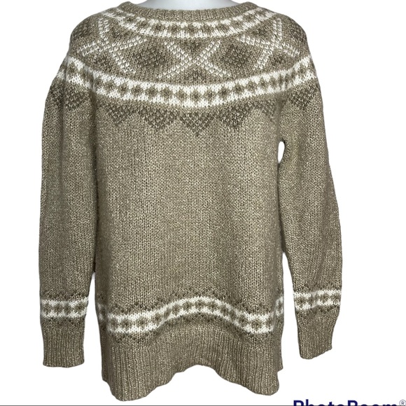 J.jill fair isle Nordic wool blend sweater S - Picture 1 of 9
